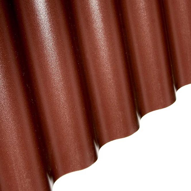 Valovita pvc ploča 76/18,  90x200 cm /1,0 mm,  smeđa