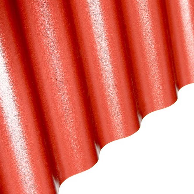 Valovita pvc ploča 76/18,  90x200 cm /1,0 mm, crvena