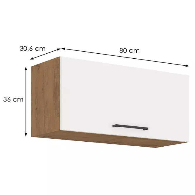 Kuhinjski ormar Vigo bijeli HG 80gu-36 1f,2