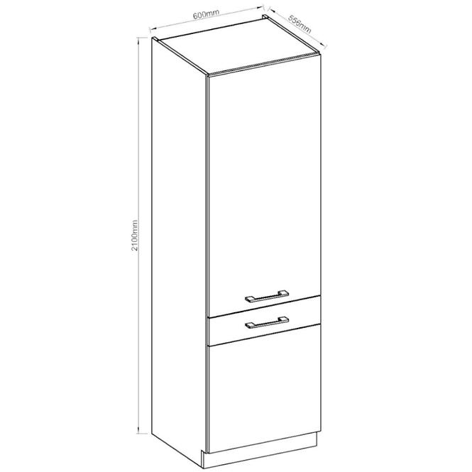 Kuhinjski ormar Vigo bijeli HG 60dk-210 2f