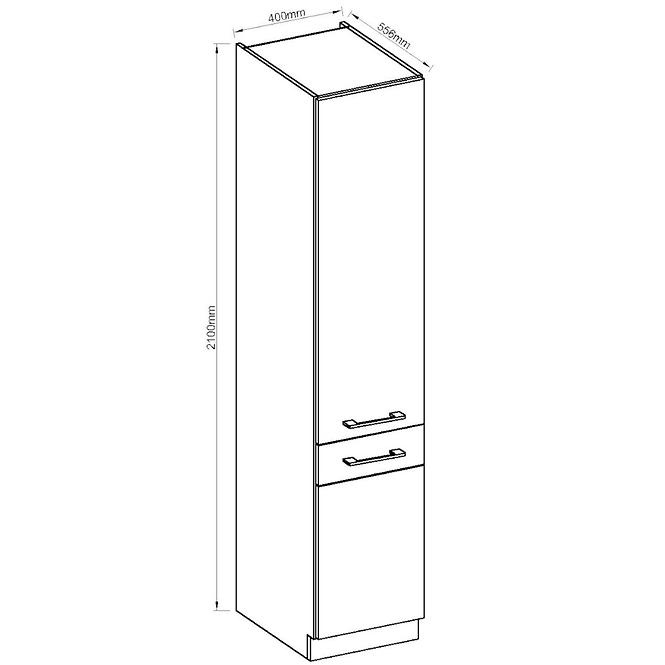 Kuhinjski ormar Vigo bijeli HG 40dk-210 2f