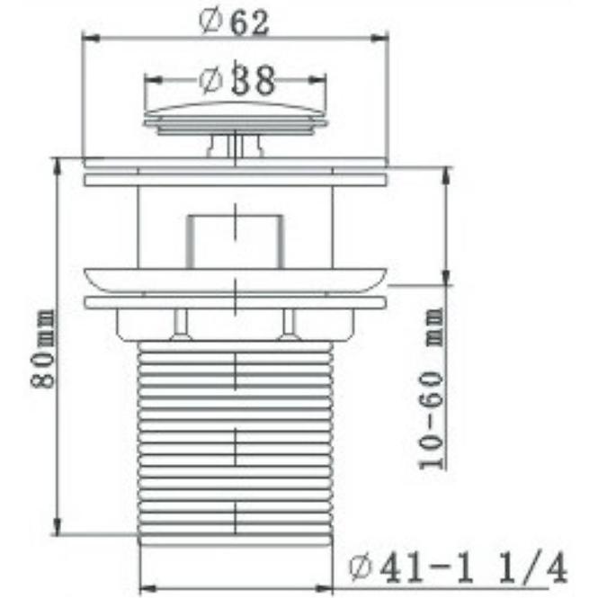 PLUTA KLIK-KLAK CKK_01R1 KROM