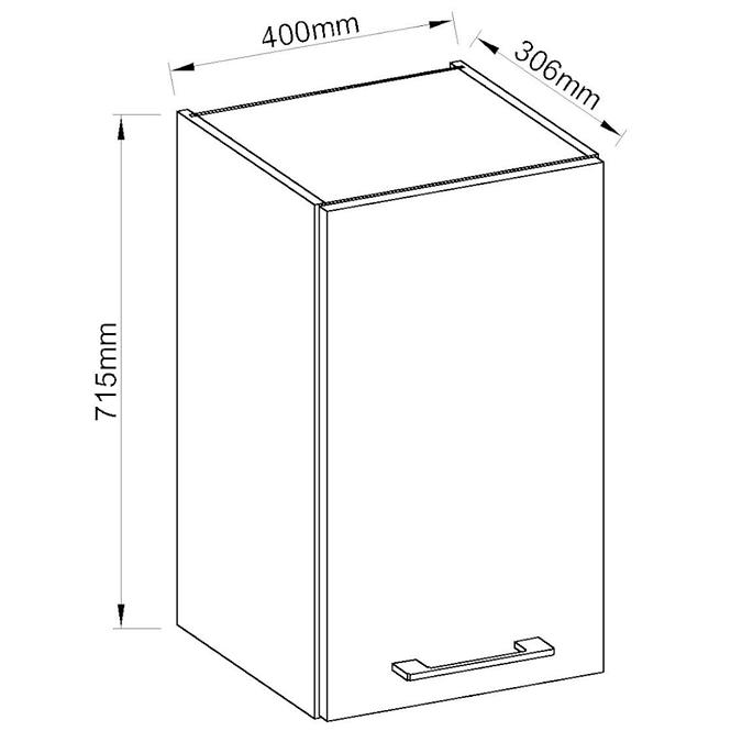 Kuhinjski ormar Vigo bijeli HG 40g-72 1f