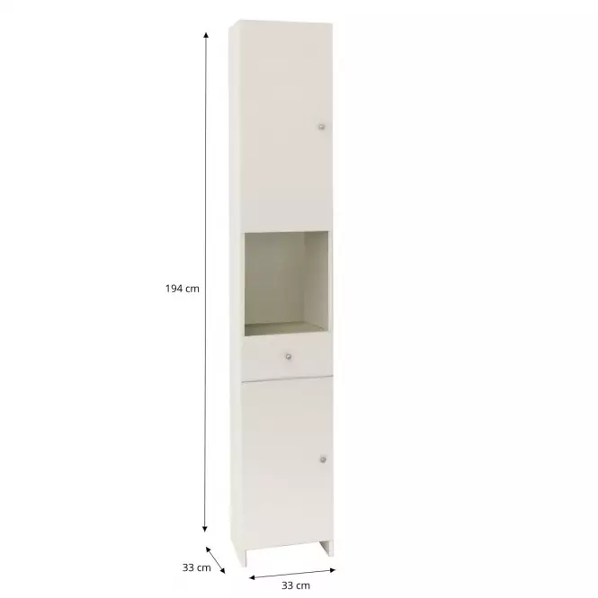 VISOKI ORMAR BRATISLAVA C32, 2V1L, BIJELI
