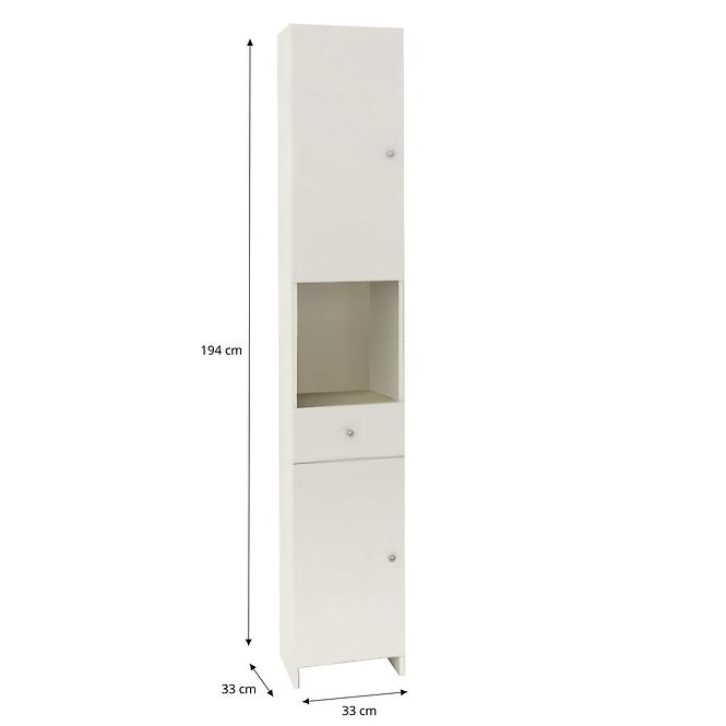 VISOKI ORMAR BRATISLAVA C32, 2V1L, BIJELI