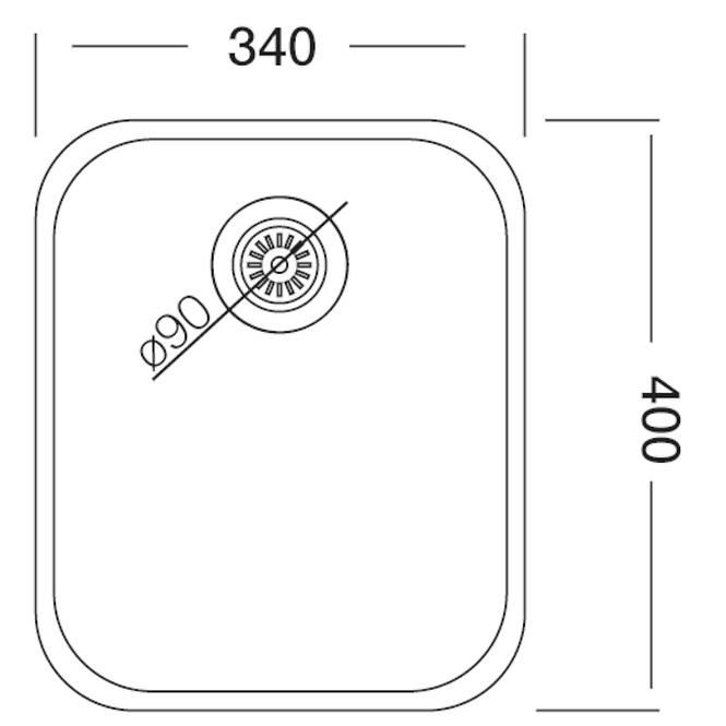 Sudoper ex-005 340x400+sifon