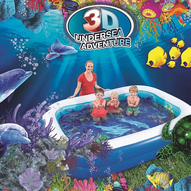 Bazen 3D podvodni svijet 262cm x 175cm x 51cm 54177