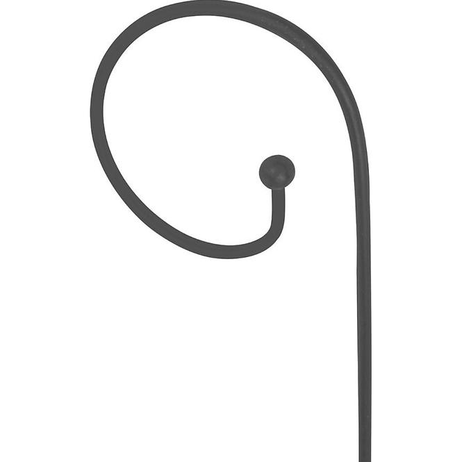 Spiralna šipka za biljke s kuglicom 15mm, 120 cm, 07294