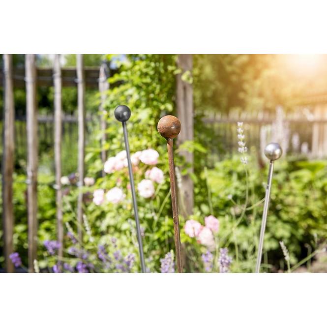 Šipka od nehrđajućeg čelika za biljke, s kuglicom 25mm, 90 cm , 07329