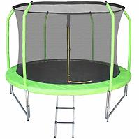 Trampolin s ljestvama 244cm zelena
