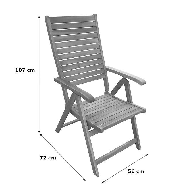 Drvena stolica podesiva u 5 položaja