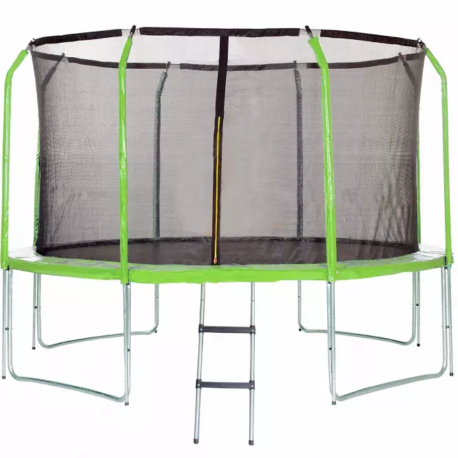 Trampolin s ljestvama 305cm zelena