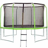 Trampolin s ljestvama 366cm zelena