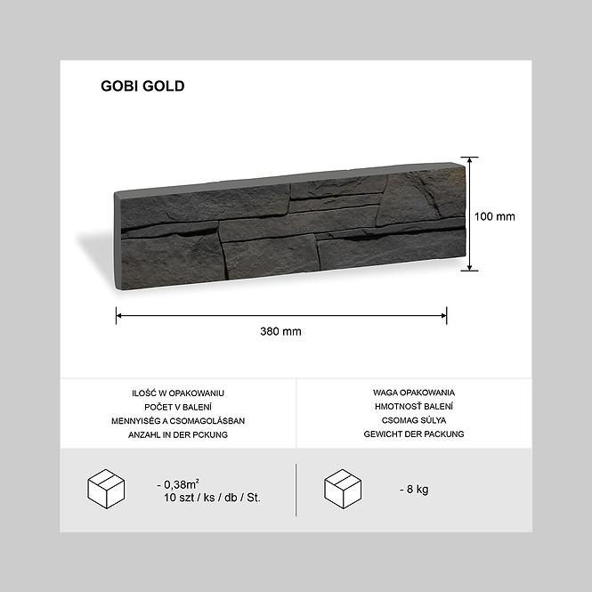 Betonski kamen Gobi 2 Gold paket=0,38m2