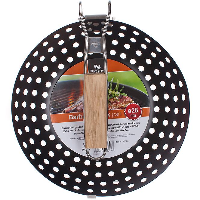 Wok tava za roštilj 28x6,5 cm