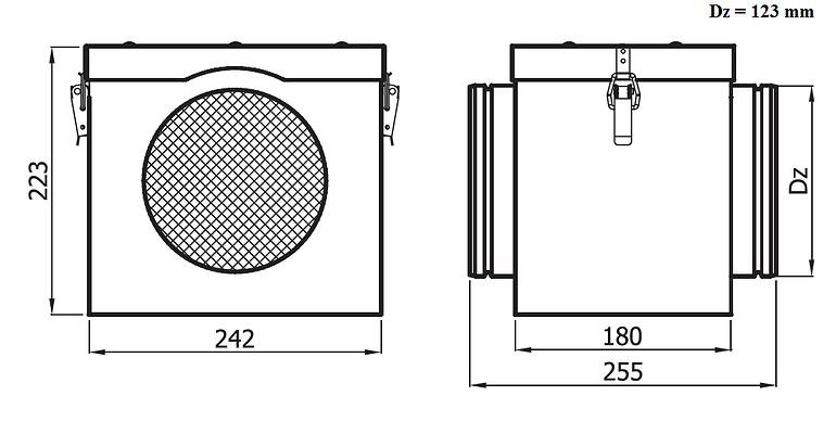 Kutija  filtera SFS125/IZ/FS-OC