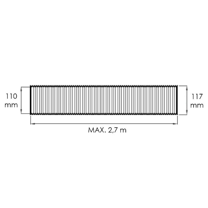 Fleksibilna aluminijska cijev  RESF  RESF110-AL