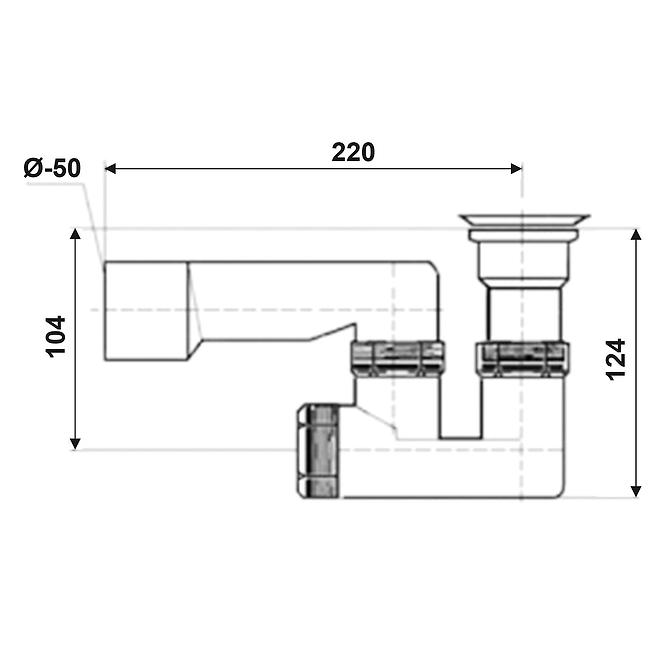 Sifon za tuš kadu metalno sito SYF006