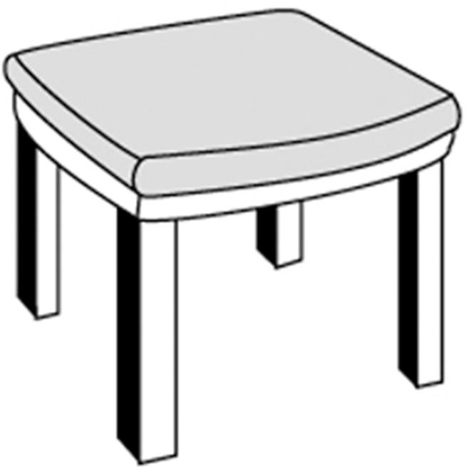 Jastuk za stolicu monoblok SPOT D.6118 42x40x2