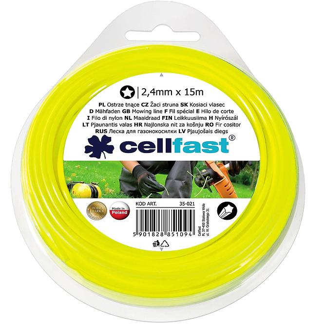 CELLFAST Nit za trimer - zvijedasta 2,4x15 35-021