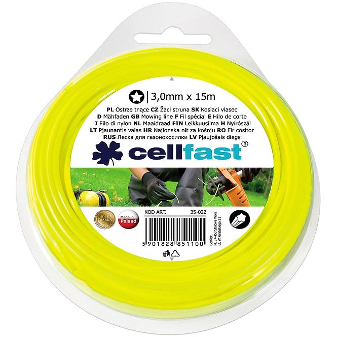 CELLFAST Nit za trimer - zvjedasta  3,0x15 35-022