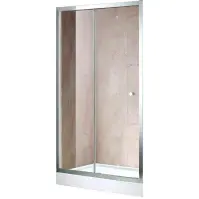 Tuš vrata Vega 100x195 crna/krom