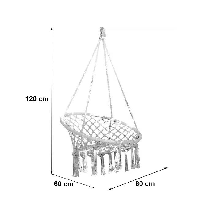 Viseća ljuljačka s naslonom 60x80