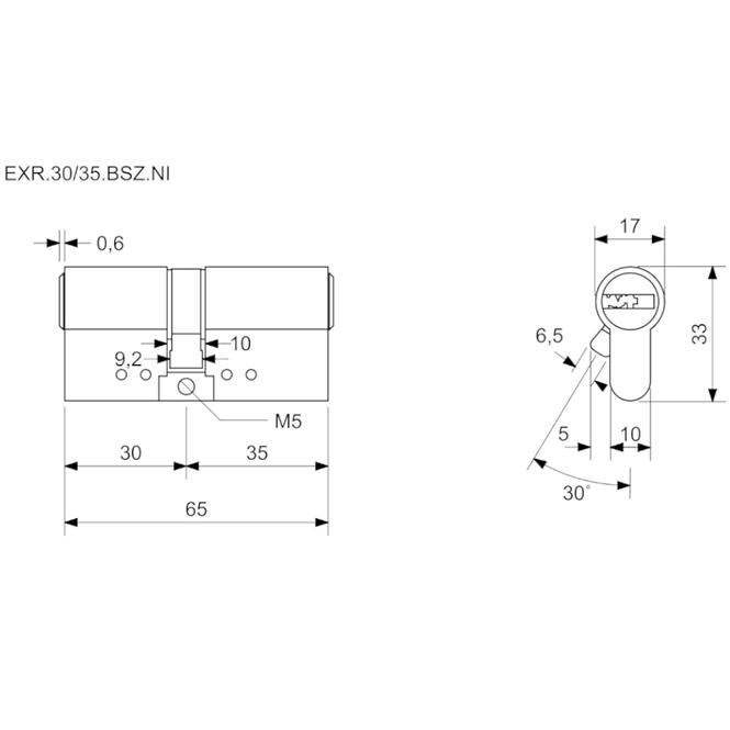 CILINDAR EXR.30/35.BSZ.NI
