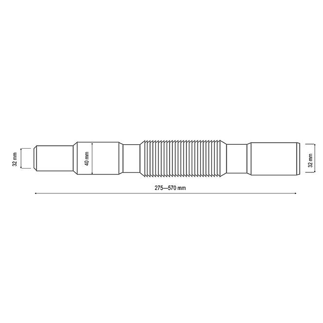 Fleksibilno crijevo Coflex fi 32/40,32 L-275-570 230