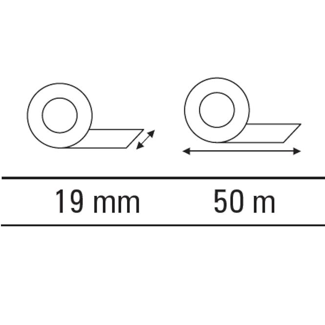 Zaštitna krep traka 19 mm/50 m