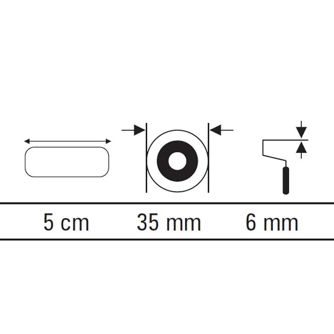 Valjak Moltoflok 5 cm (2 kom.)