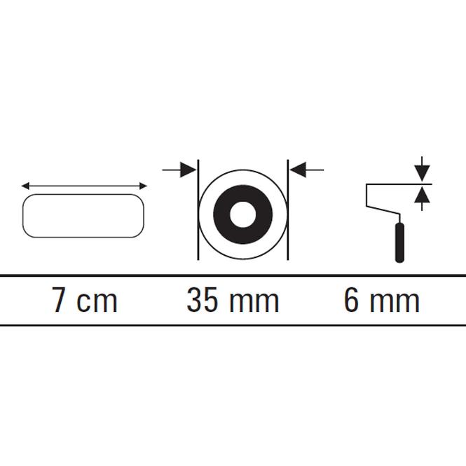 Valjak Moltoflok 7 cm (2 kom.)