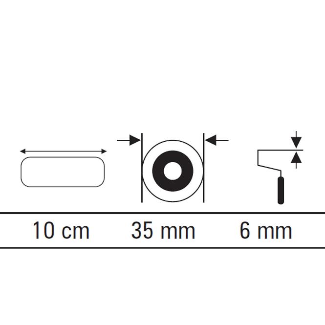 Valjak Moltoflok 10 cm (2 kom.)
