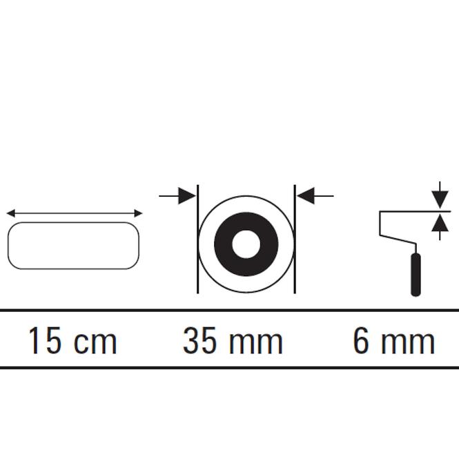 Valjak Moltoflok 15 cm (2 kom.)