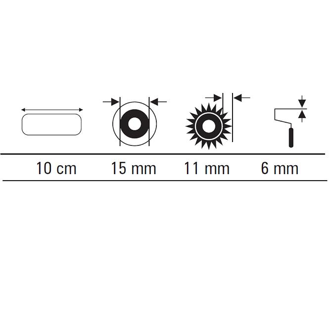 Valjak Syntex 10 cm (2 kom.)