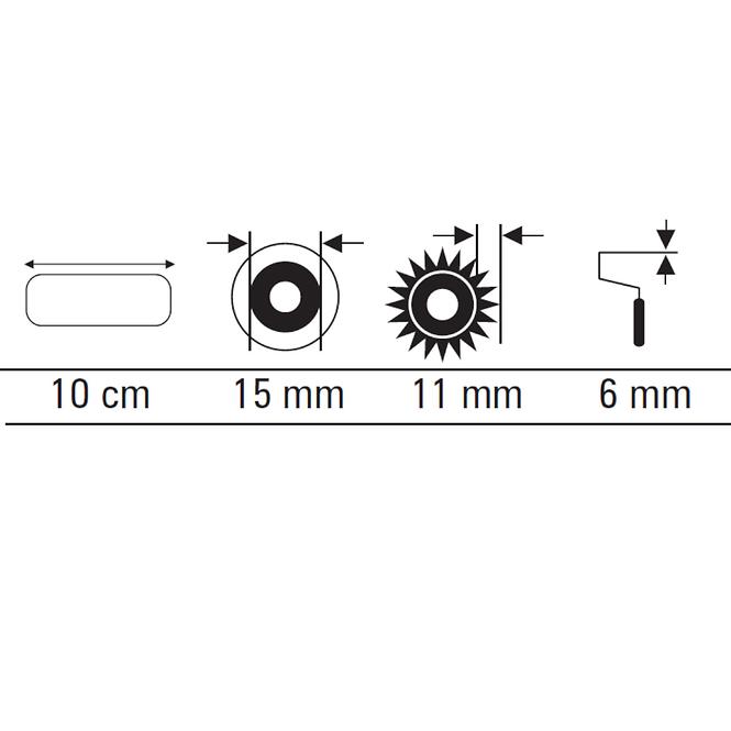 Valjak Girpaint 10 cm (2 kom.)