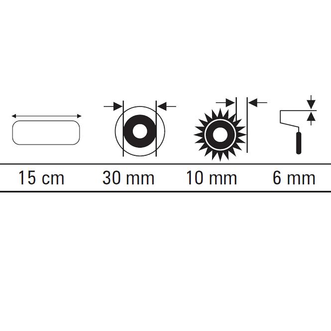 Valjak Microstar midi 15 cm x 2 Motive