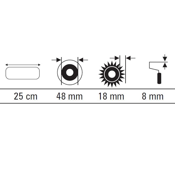 Valjak Bluecolor 25 cm Motive