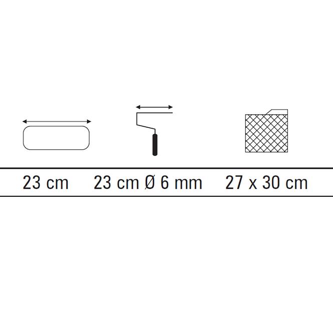 Valjak Westan 23 cm s mrežicom