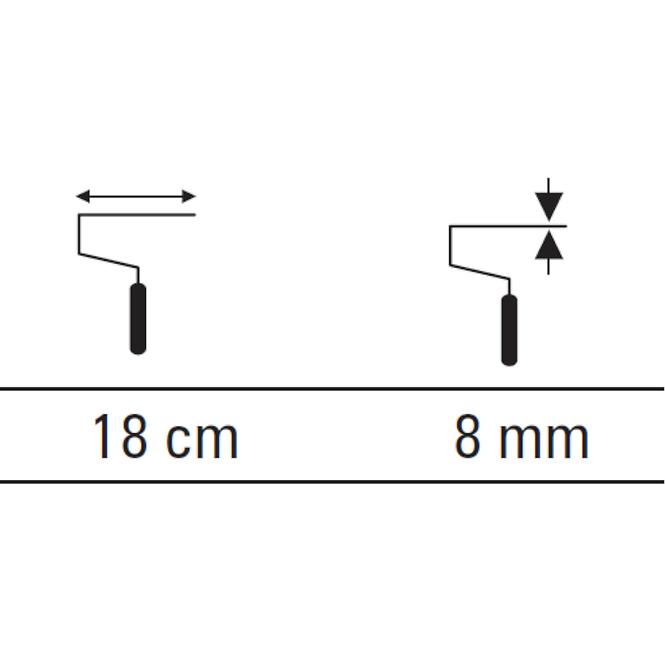 Drška za valjak 18 cm/8 mm