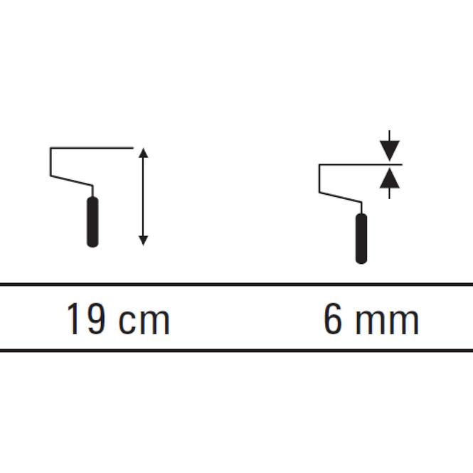 Drška za valjak Soft 19 cm Motive