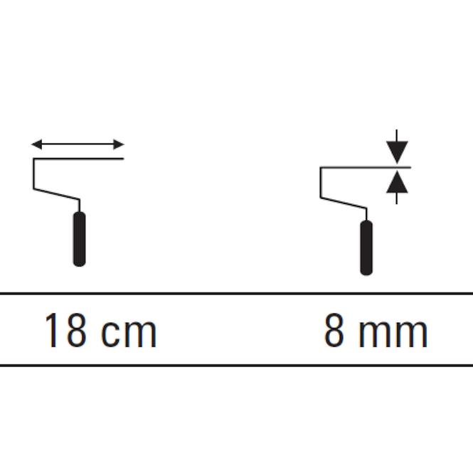 Drška za valjak Soft 18 cm/8 mm Motive