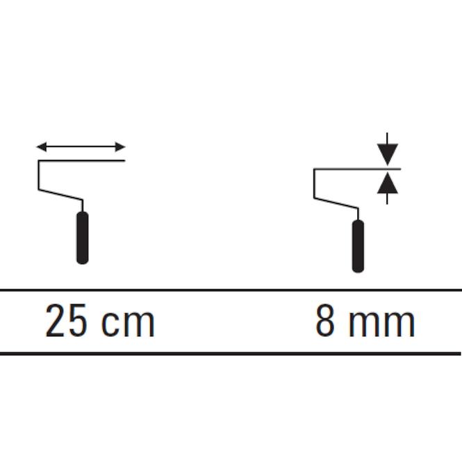 Drška za valjak Soft 25 cm/8 mm Motive