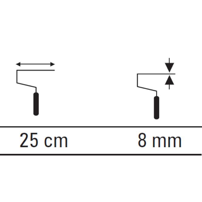 Drška za valjak Soft 25 cm/8 mm Motive