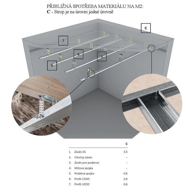 PROFIL CD60 3000MM (0,5)