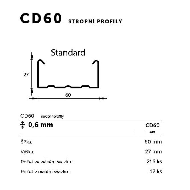 PROFIL CD60 4000MM (0,6)