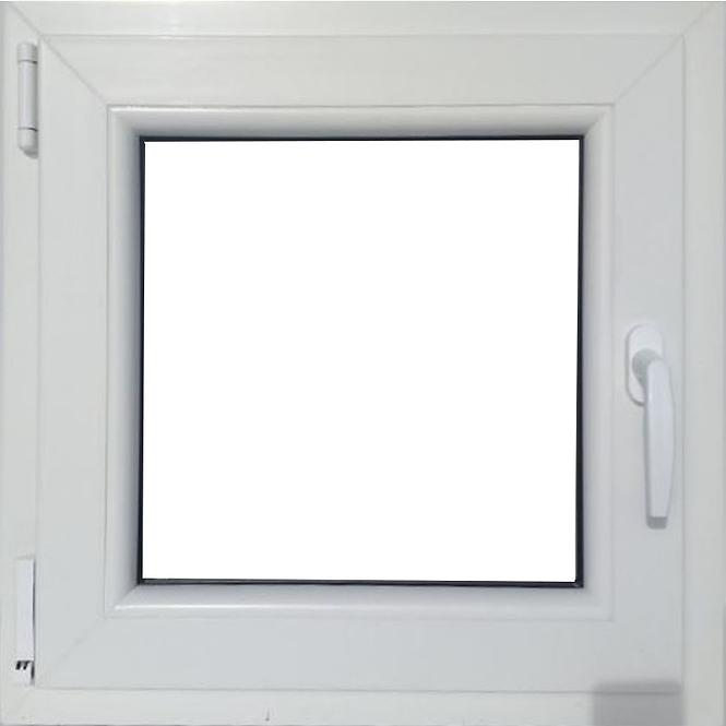 Prozor lijevi 60x60cm/bijeli/zlatni hrast