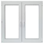 Dvokrilni prozor 116,5x113,5cm/simetrični/bijeli