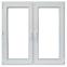 Dvokrilni prozor 116,5x113,5cm/simetrični/bijeli