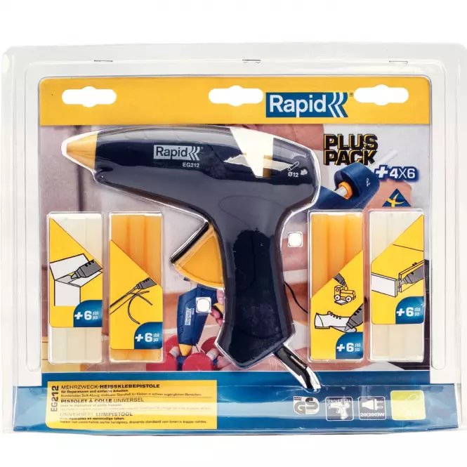 Pištolj za vruće lijepljenje EG212 + promo set,2